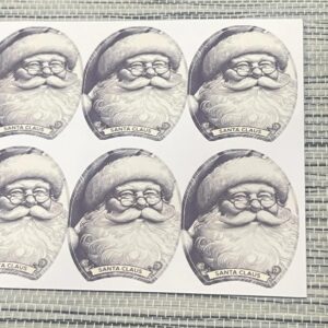 10 Pcs Santa Claus Dollar Bill Stickers1