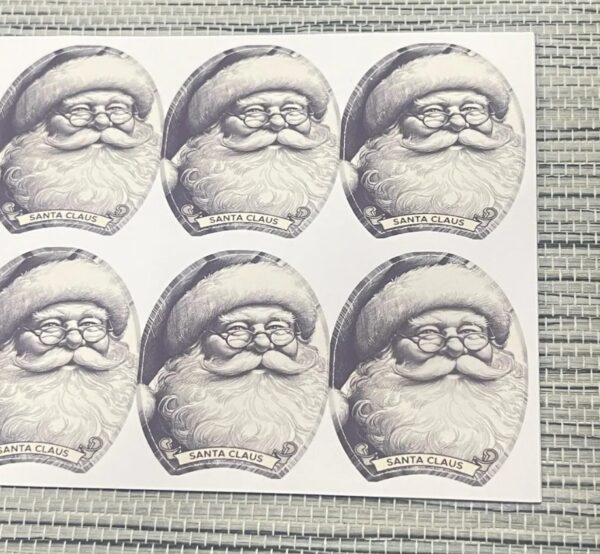 10 Pcs Santa Claus Dollar Bill Stickers1