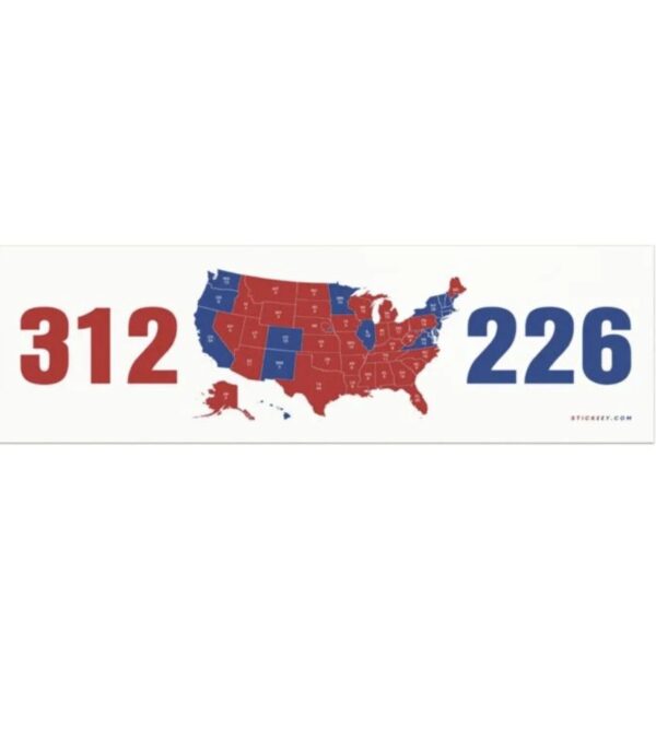 312 226 United States Presidential Election Magnet Sticker