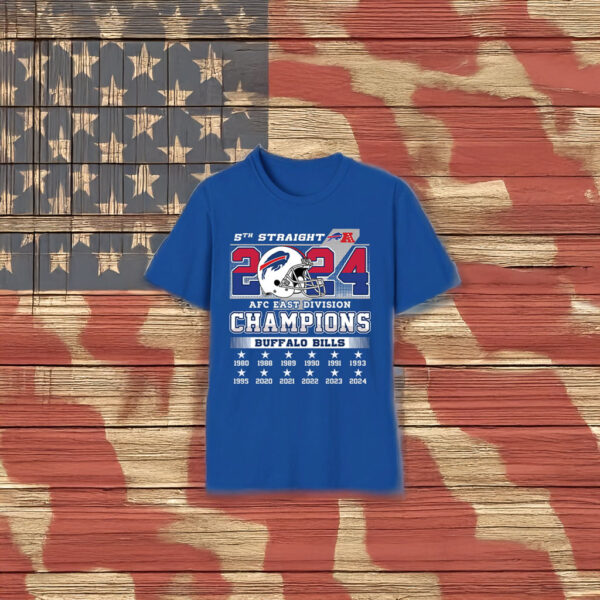 5th Straight 2024 AFC East Division Champions Bills Shirt