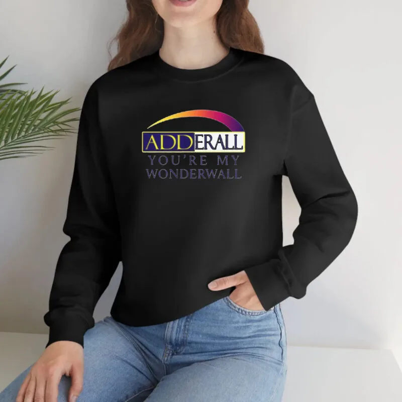 Adderall You're My Wonderwall: The Ultimate T-Shirt for Music and Medication Enthusiasts 10 Adderall You're My Wonderwall T-Shirt2