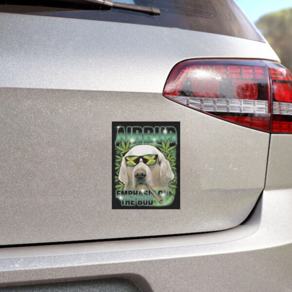 Airbud Emphasis On The Bud Rap Stickers