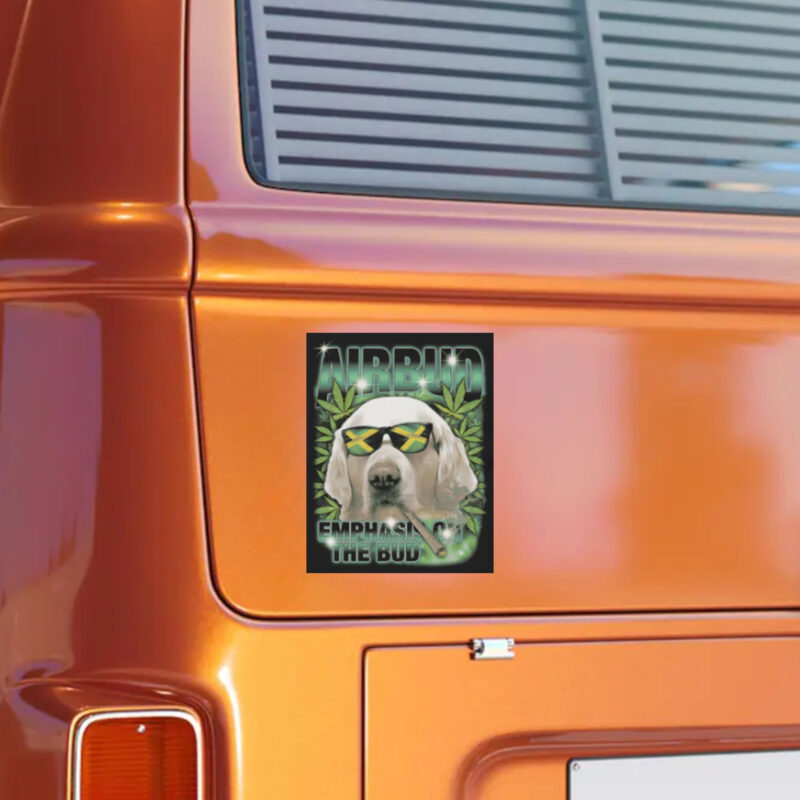 Airbud Emphasis On The Bud Rap Stickers1