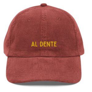 Al Dente Vintage Corduroy Cap - Dad Hat1