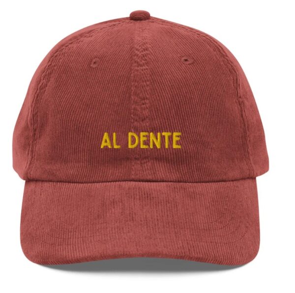 Al Dente Vintage Corduroy Cap - Dad Hat1