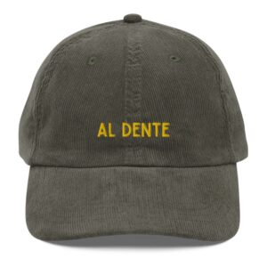 Al Dente Vintage Corduroy Cap - Dad Hat2