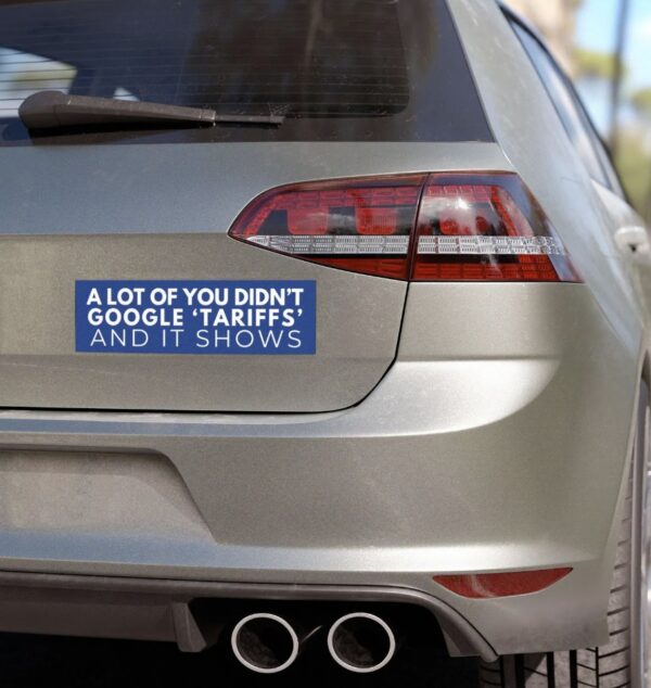 Anti Trump Tariffs Car Magnet