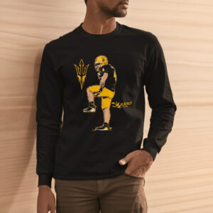 Arizona State Football, Cam Skattebo Superstar Pose T-Shirt2