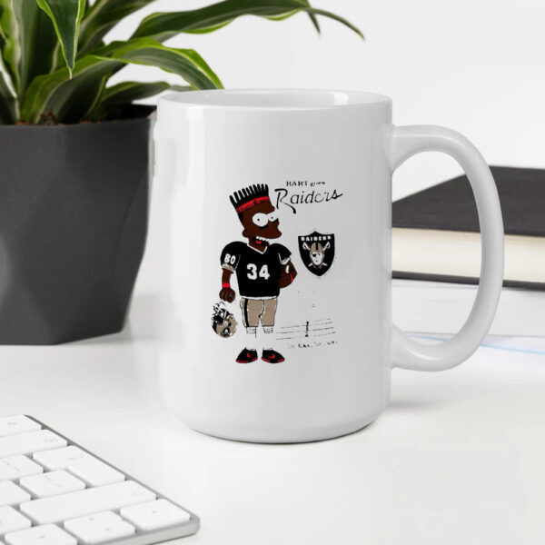 Bart Simpson goes Oakland Raiders Mug2