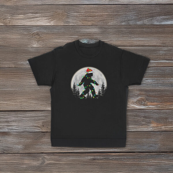 Bigfoot Santa Christmas Lights Shirt