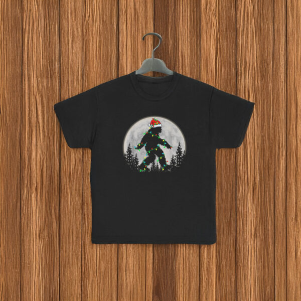 Bigfoot Santa Christmas Lights Shirts