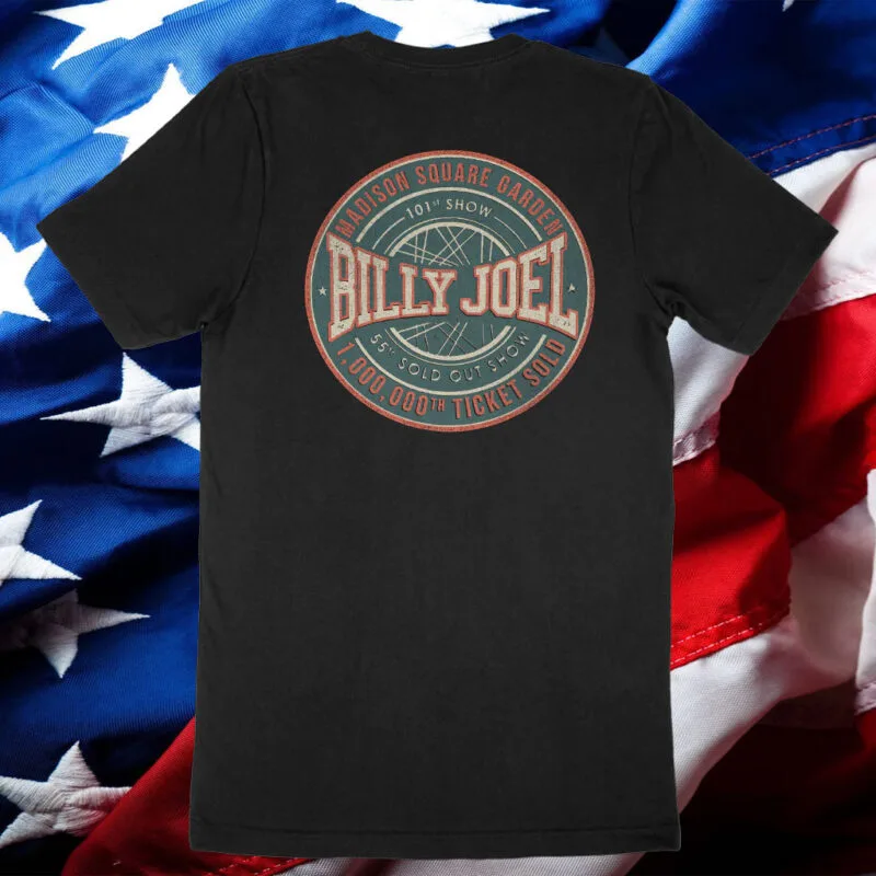 Billy Joel "8/23/18 MSG Event" Commemorative T-Shirt 4 Billy Joel 8 23 18 MSG Event T-Shirt