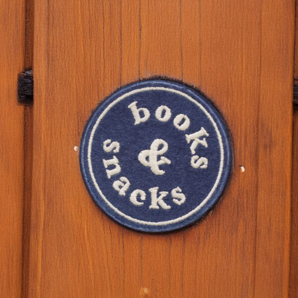 Books & Snacks Embroidered Patch