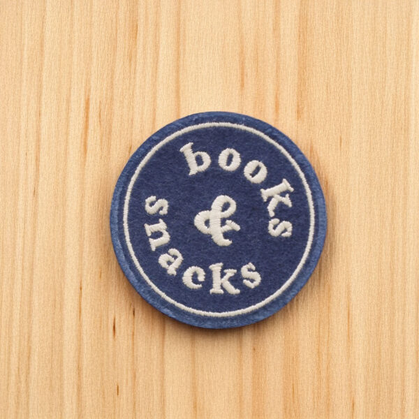 Books & Snacks Embroidered Patch