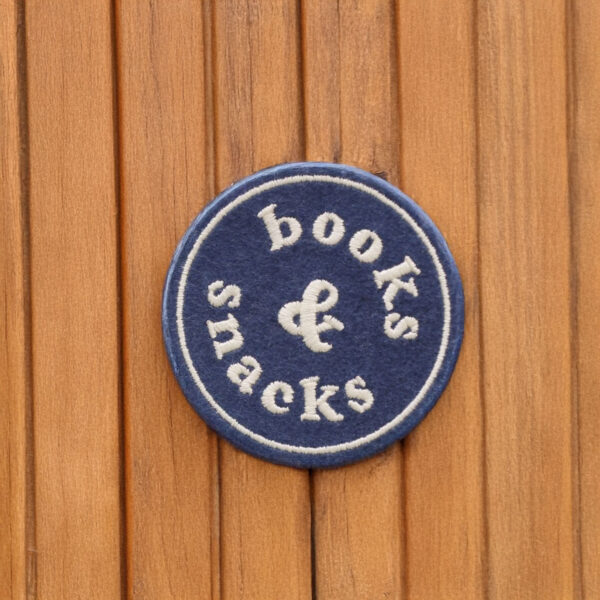 Books & Snacks Embroidered Patch