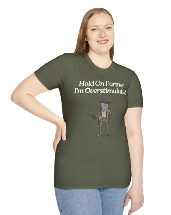 Cowboy Frog Hold On Partner Im Overstimulated Shirt