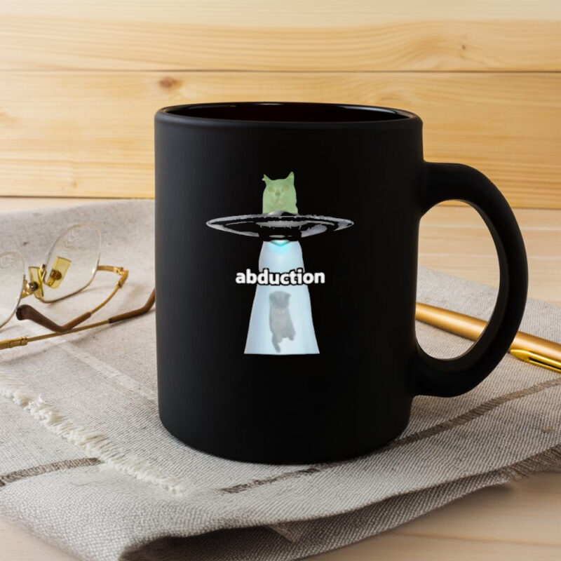 Cringey Tees Cat Alien Abduction Cringey Mug