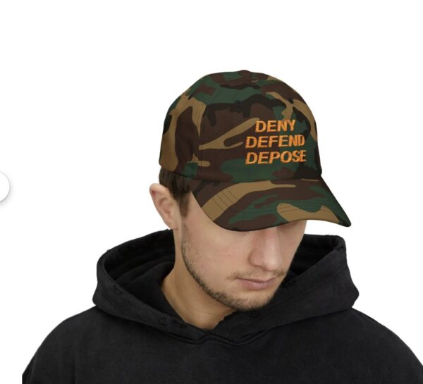 Deny Defend Depose Camo Baseball Hat