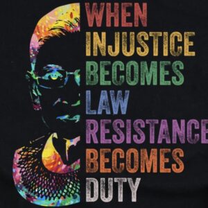 Elizabeth When Injustice Becomes Law Resistance Becomes Dyty Sticker, Car Magnets