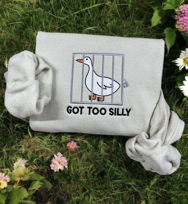 Embroidered Silly Goose Sweatshirt