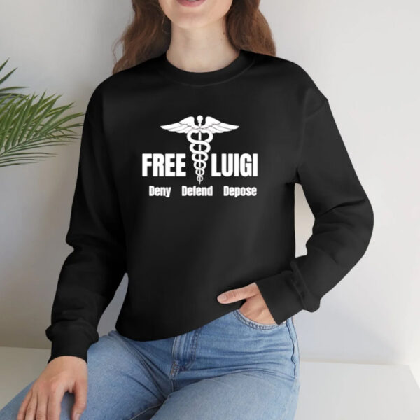 Free Luigi Deny Defend Depose T-Shirt2