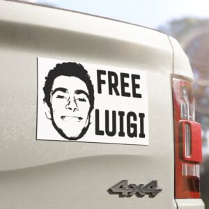 Free Luigi Mangione Car Magnets, Stickers