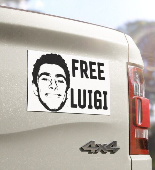 Free Luigi Mangione Car Magnets, Stickers