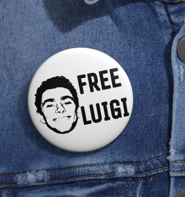 Free Luigi Mangione Pin Buttons