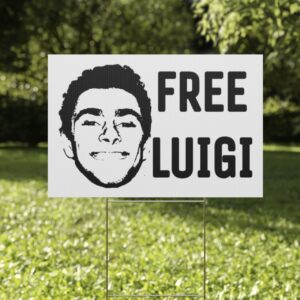 Free Luigi Mangione Yard Sign US