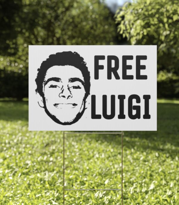 Free Luigi Mangione Yard Sign US