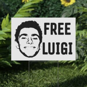 Free Luigi Mangione Yard Sign US