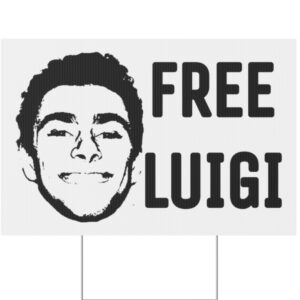 Free Luigi Mangione Yard Sign US