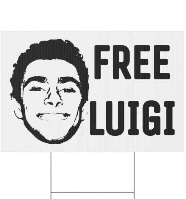 Free Luigi Mangione Yard Sign US