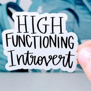 High functioning introvert sticker