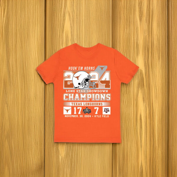 Hook ‘Em Horns 2024 Lone Star Showdown Champions Texas 17-7 Texas A&M Shirt