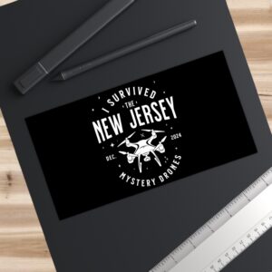 I Survived the New Jersey NJ Mystery Drones UFO UAP Bumper Stickers