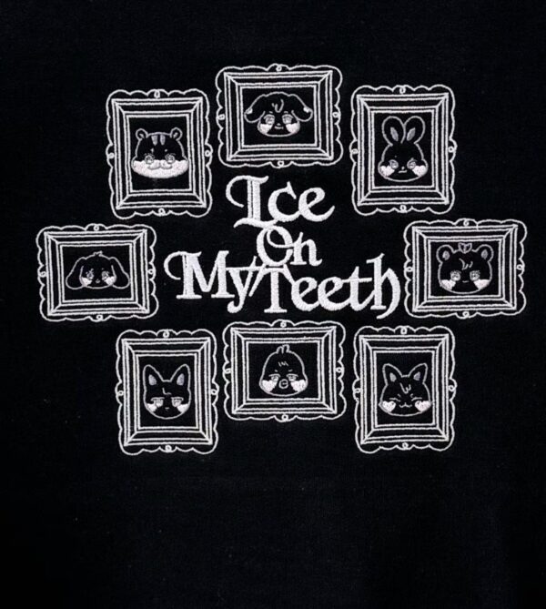 Ice on my Teeth Embroidered Crewneck Sweatshirt