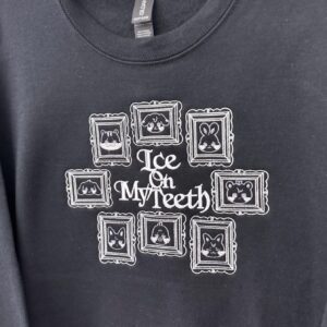 Ice on my Teeth Embroidered Crewneck Sweatshirt