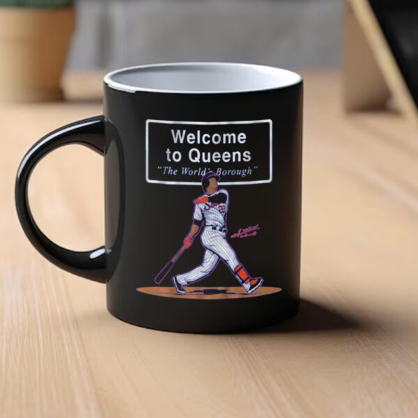 Juan Soto Welcome To Queens Sign Mug