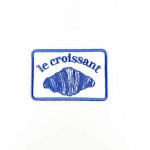 Le Croissant Embroidered Iron-On Patch Food Lover