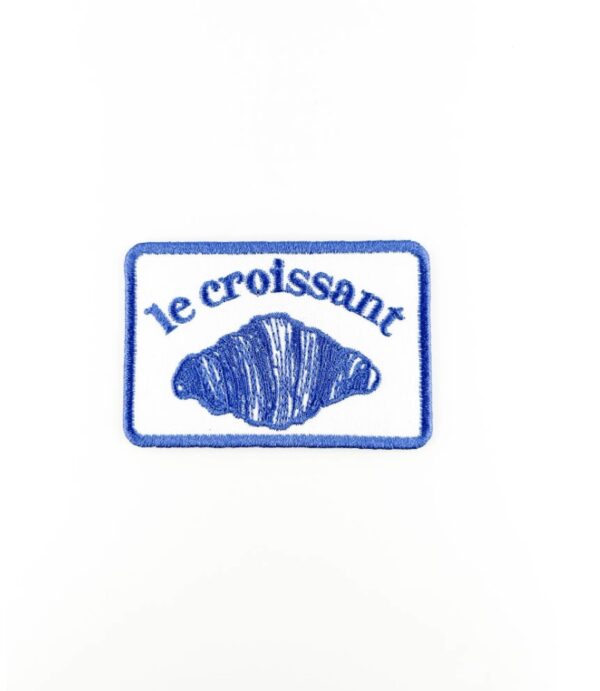 Le Croissant Embroidered Iron-On Patch Food Lover