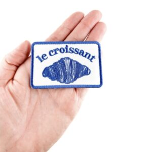 Le Croissant Embroidered Iron-On Patch Food Lover