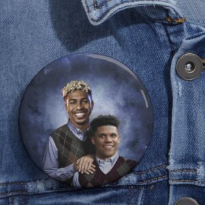 Lindor and Soto Stepbrothers Pin Buttons