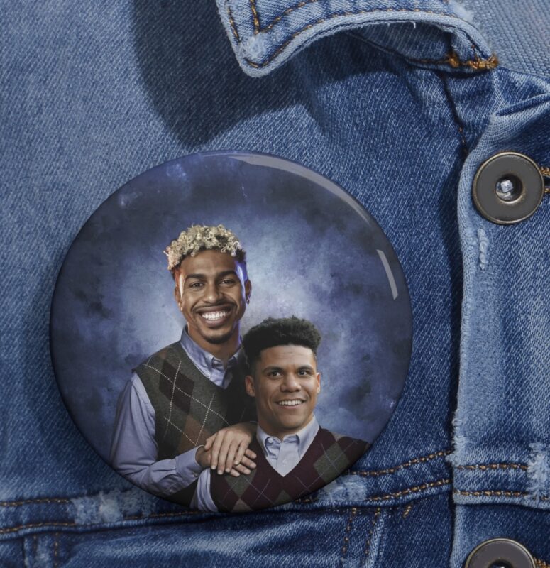 Lindor and Soto Stepbrothers Pin Buttons