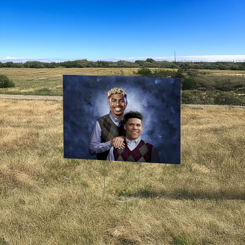 Lindor and Soto Stepbrothers Yard Sign