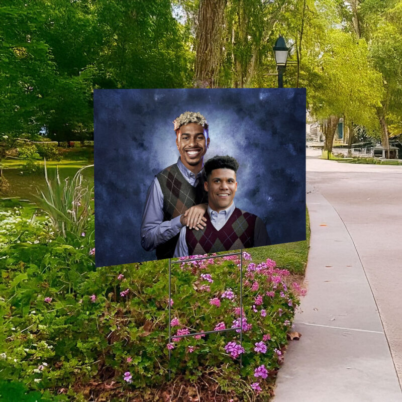 Lindor and Soto Stepbrothers Yard Sign