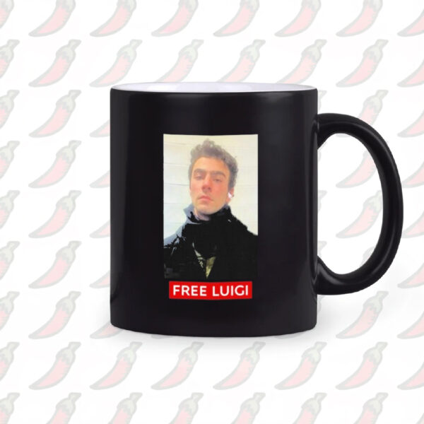 Luigi Mangione Free Luigi Mugshot Photo Face Mug1