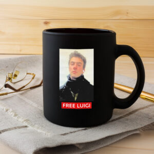 Luigi Mangione Free Luigi Mugshot Photo Face Mug3