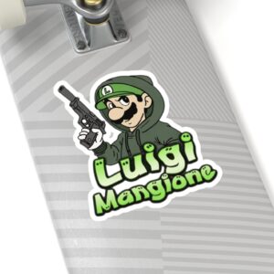 Luigi Mangione Mario Stickers US