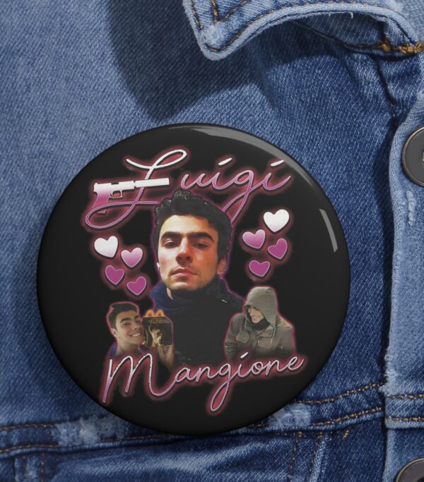 Luigi Mangione Pin Buttons